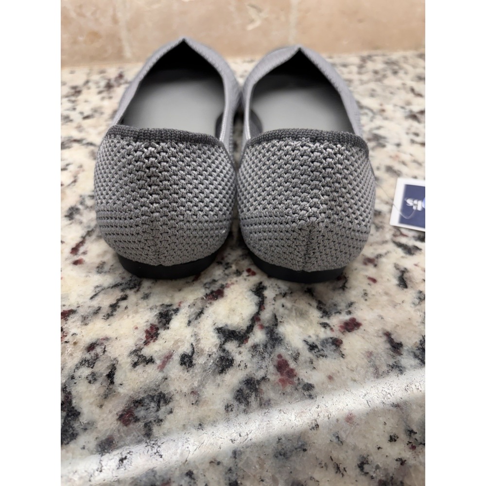 Tahari Women's Antigua Knit Gray Slip On Flats Shoes‎ 6.5 M New - Picture 4 of 5